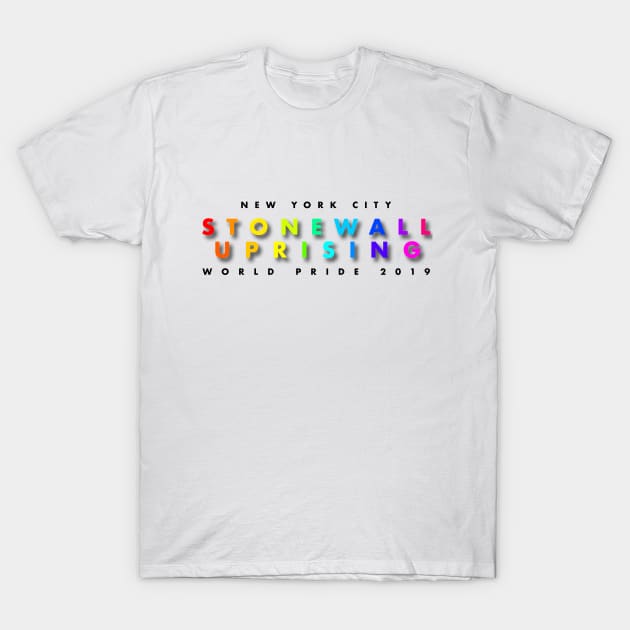 Commemorative World Pride 2019 T-Shirt -  Stonewall Riots 50th Anniversary T-Shirt by interbasket